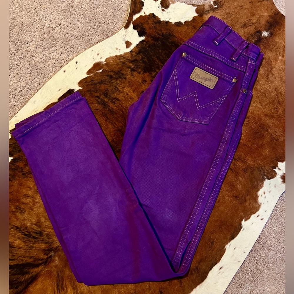 Wrangler Purple Straight Leg Jeans